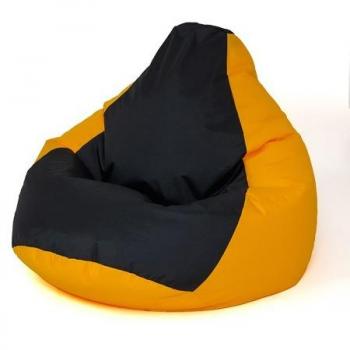 Sako bolso puf pera amarillo-negro XXL 140 x 100 cm