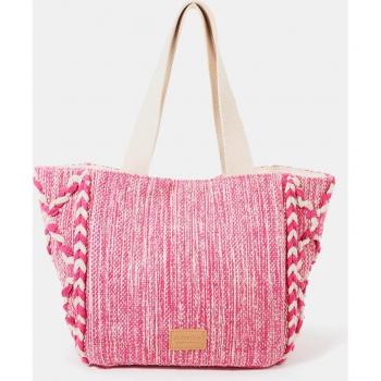 Bolso de playa Summer Song jaspeada en fucsia