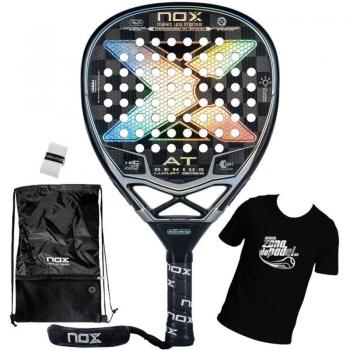 Pala de Pádel Nox AT Genius Attack 18K 2022 - Forma Diamante para Mayor Potencia