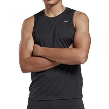 Reebok Re Speedwick Singlet Camiseta, Hombre, Negro, XL