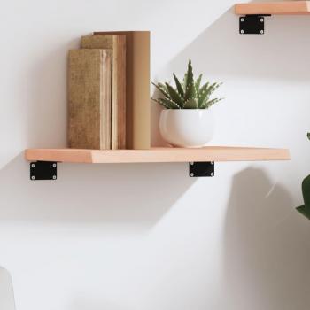 Estante de pared 40x20x2 cm madera maciza roble sin tratar