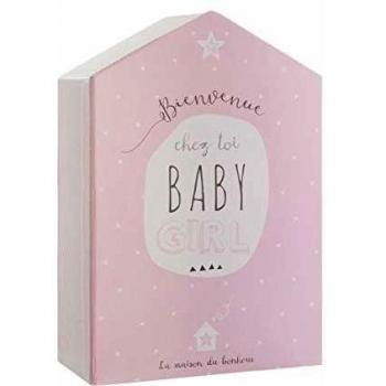 Caja de regalo para nacimiento Villa 21x31 cm - Rosa Atmosphera