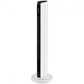 Orbegozo TWM 1000 - Ventilador de torre, 3 velocidades, mando a distancia, temporizador, panel táctil, silencioso, 50 W