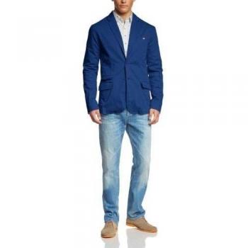 LTB Ranlo - Blazer de manga larga para hombre, color azul