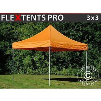 Carpa Plegable Rápida FleXtents Pro 3x3m Naranja