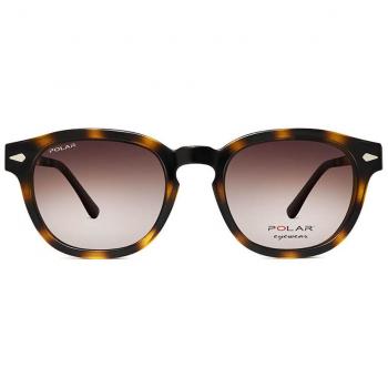 Polar 478 Clip-On Polarized 428 Men's Tortoiseshell Sunglasses Size 51