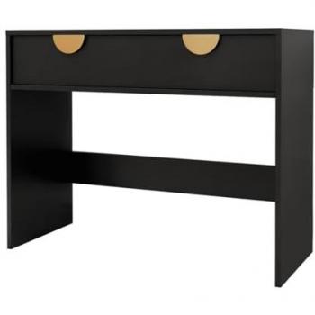 Consola Comfivo N106, con cajones, color negro, dimensiones 100 x 78 x 40 cm