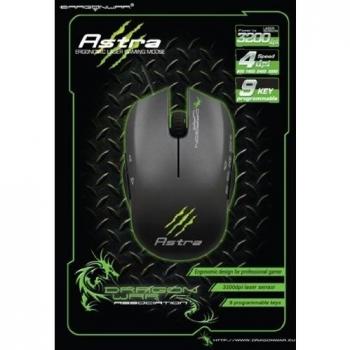 Dragon War 39944 ratón con cable Astra Gaming para PC y Mac - Negro