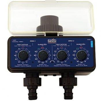 Aqua Control C4011 - Programador de Riego para Jardín - Para todo tipo de Grifos - Con 2 salidas independientes