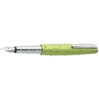 Online Schreibgeräte - Pluma con diseño de brillantes, color verde