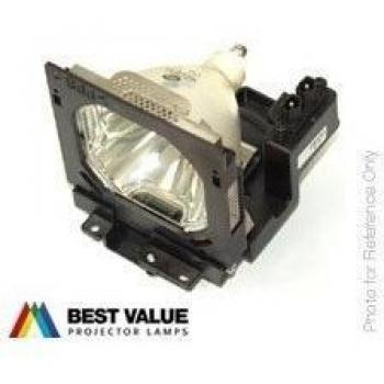 Alda PQ-Premium, Lámpara de proyector Compatible con 610-334-2788, POA-LMP67, 6103065977 para BOXLIGHT MP-45T Canon LV-7555 Christie LX37, LX45 Eiki LC-X50 Proyectores, lámpara con Carcasa