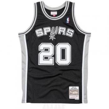 San Antonio Spurs NBA Swingman Jersey - Manu Ginobili #20 Black Men's Size S