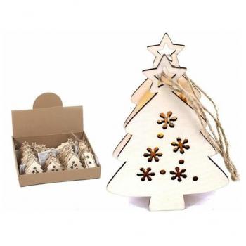 Colgante Navidad con Luz 9.5x12x4cm