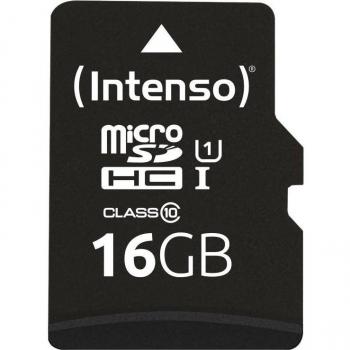 Intenso Premium Micro SDHC 16GB Class 10 UHS-I con Adaptador SD