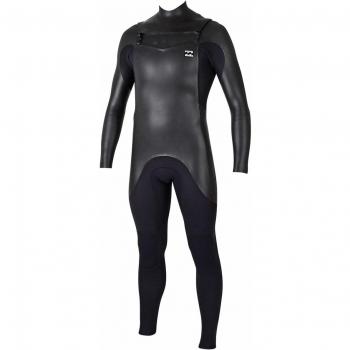 2017 Billabong Revolution Glide 4/3mm Chest Zip Wetsuit BLACK Z44M06 Wetsuit Sizes - XLarge