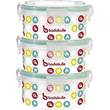 Badabulle Pack de contenedores, 300 ml, 3 Unidades
