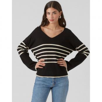 Jersey de punto fino con estampado de rayas de mujer Vero Moda
