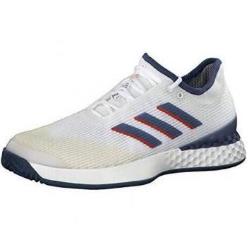 adidas Adizero Ubersonic 3 Allcourtschuh Herren-Weiß, Dunkelblau Zapatillas de Tenis, Hombre, FTWR White Tech Ink LGH Solid Grey, 46 2/3 EU