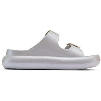 Chancla Duuo para mujer mod. 891007, sandalias abiertas monocolor con doble hebilla al tono