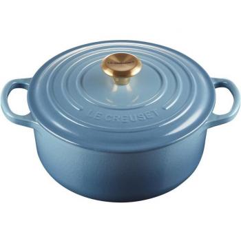 Cocotte Redonda Evolution Le Creuset de Hierro Fundido en Color Rojo, Disponible en Tamaños de 18 a 34 cm