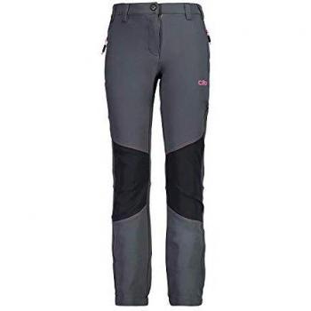 CMP - Pantalones de Senderismo para niña, elásticos, Transpirables, Color Gris, otoño, Color 20UD GRAFFITE-Fuxia Fluo, tamaño 128