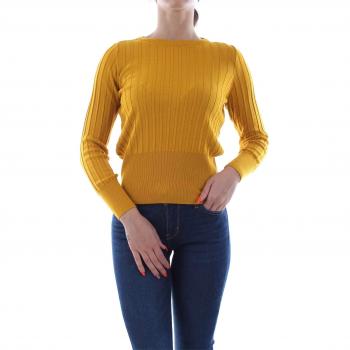 Only Onldiamond L/s Structure Knt suéter, Amarillo Golden Yellow, 36