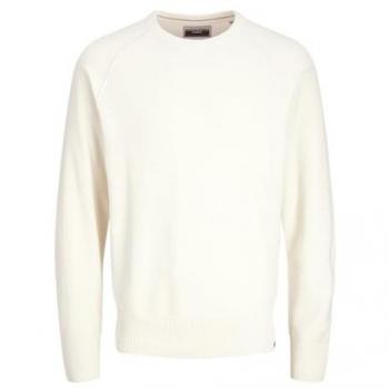 Jersey de Punto Jack & Jones para Hombre con Cuello Redondo y Manga Larga - Cloud Dancer