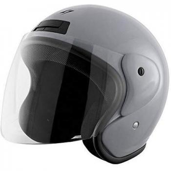 Stormer Casco jet moto Sun liso gris nardo, XL