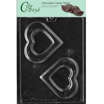 cybrtrayd V139 Corazón Corona de San Valentín Chocolate Candy Mold, mediano