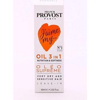 Aceite 3 en 1 Nutritivo y Suave para Cabello Muy Seco Oléo Suprême J'aime My 60 ml - Franck Provost