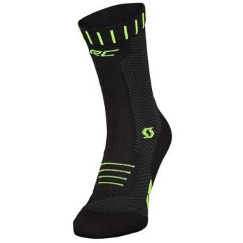 Scott Calcetines Rc Running Crew Negro - Calcetines de running, color negro, diseño de crew, material transpirable, soporte en el arco del pie, costuras planas para mayor comodidad