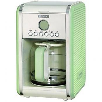 Ariete 1342 Cafetera de goteo vintage, 2000 W, ACERO INOXIDABLE, Verde