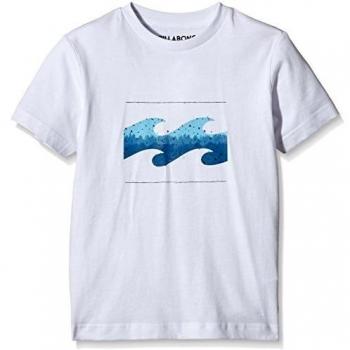 Billabong Hashed Wave - Camiseta, Hashed Wave Boys Ss, blanco, 140