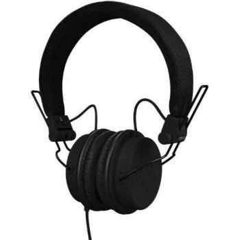 Auriculares DJ Reloop RHP-6 Negros, cerrados, plegables, superficie gomada, cable trenzado con micrófono integrado y opción de conexión para 2 pares