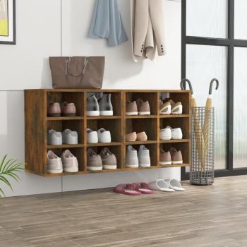 Zapatero vidaXL 2 uds color roble ahumado 52,5x30x50 cm
