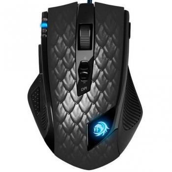 Sharkoon Drakonia Black Ratón Gaming Láser 8200 DPI USB Mano Derecha Negro
