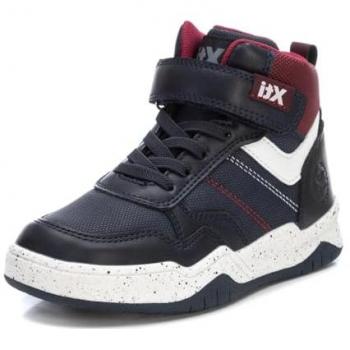Zapatillas Deportivas Abotinadas para Niño Xti 151061 Azul con Cordones y Cierre Adherente, Talla 30