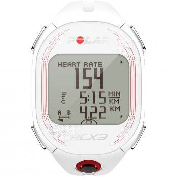 Pack Polar RCX3 GPS (incluye G5) - Reloj con pulsómetro y GPS externo, compatible con sensor de zancada y de velocidad para correr y multisport (blanco)