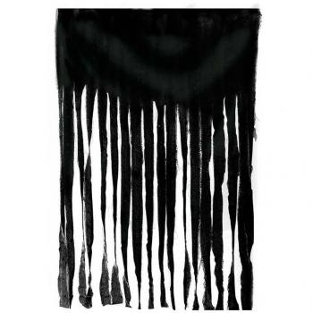 Cortina Negra Decorativa de 100X200 cm