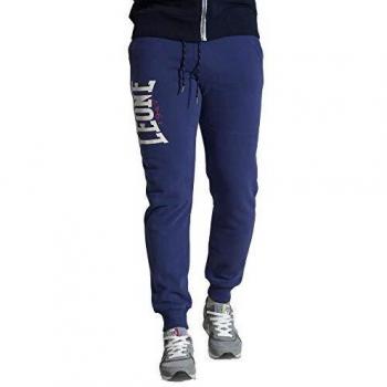 LEONE - Pantalones Deportivos de Hombre Real Fighter - Azul Profundo