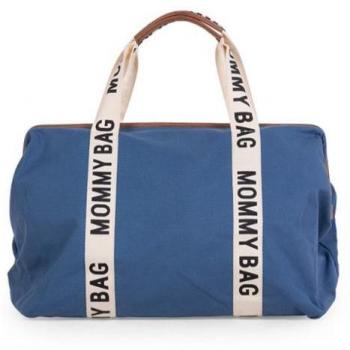 Bolso de Maternidad Childhome Mommy Bag Signature Canvas Indigo