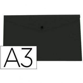 Carpeta Liderpapel Dossier Broche 44243 Polipropileno DIN A3 Negro Opaco