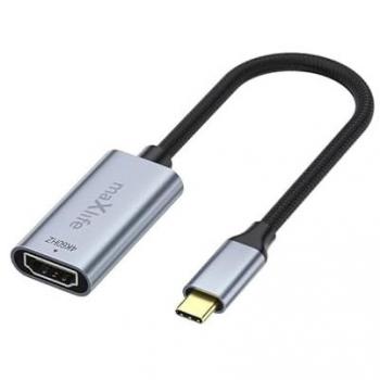Adaptador de Vídeo USB-C a HDMI 4K Maxlife Gris