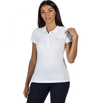 Regatta Sinton-Polo Deportivo De Algodón Coolweave T-Shirts/Polos/Vests, Mujer, White, 8
