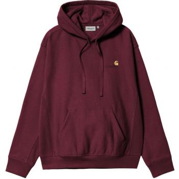 Carhartt WIP Men's Burgundy Hooded Sweatshirt - XL