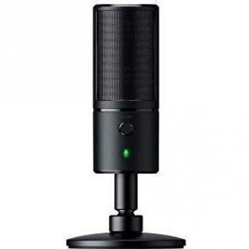 Razer Seiren X - Micrófono Streaming, con USB para transmisión, compacto con amortiguador