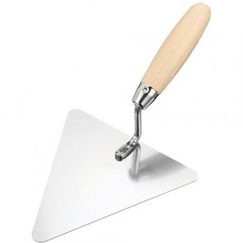 Paleta triangular de albañilería VOREL 06341, acero inoxidable, 180 mm