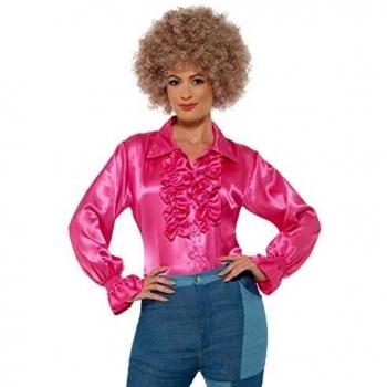 Smiffy's 43071L - Camisa de satén para mujer, talla L