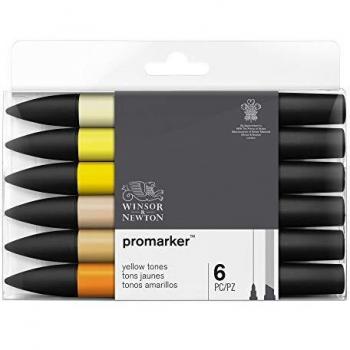 Set de 6 Rotuladores Promarker Amarillos Winsor & Newton