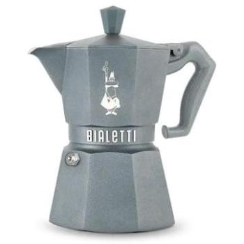 Cafetera Moka Exclusiva Bialetti Octogonal Inducción 3 Tazas Gris